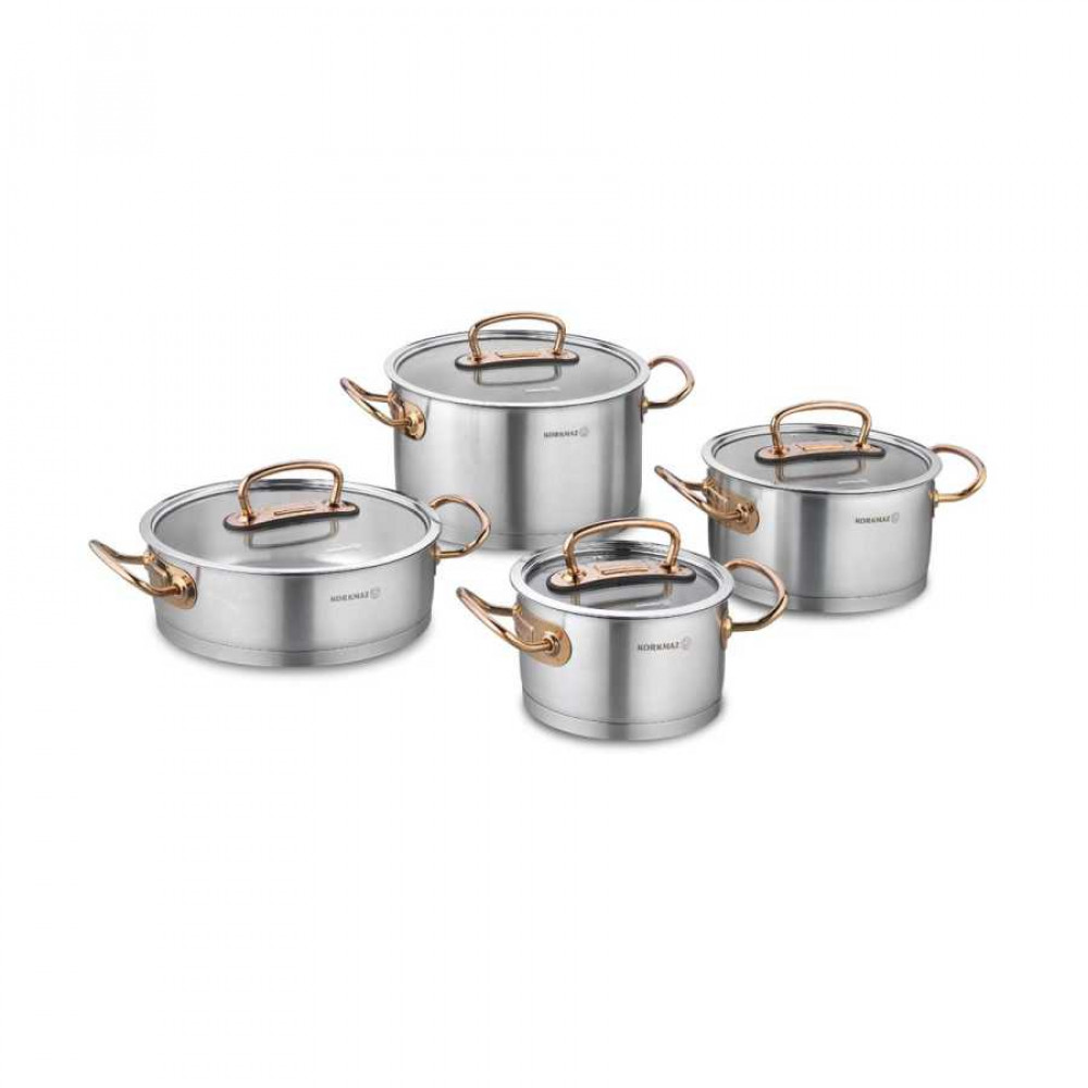 A1148 ProLine 8 pcs. Cookware Set Gold A1148 ProLine 8 pcs. Cookware Set Gold