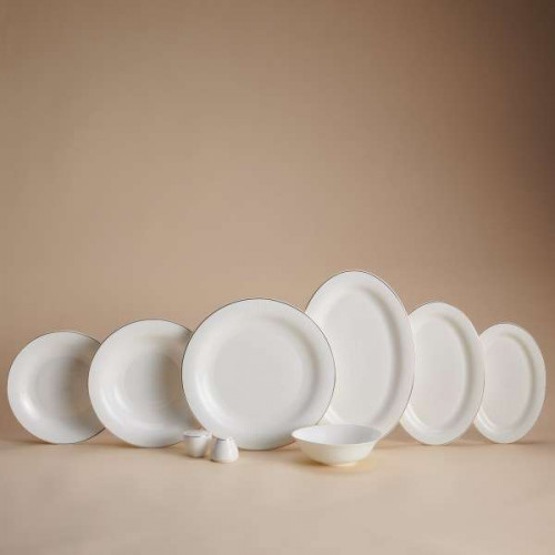 Farfor Tarelka nabor 60 bölek 12 adamlyk Korkmaz Queen A9853 Farfor Tarelka nabor 60 bölek 12 adamlyk Korkmaz Queen A9853