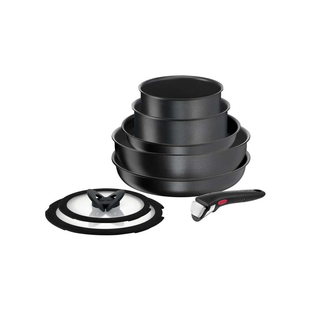 Набор посуды 8 предметов 16/18/22/26/26см Tefal Ingenio Daily Chef Black L7629242 Набор посуды 8 предметов 16/18/22/26/26см Tefal Ingenio Daily Chef Black L7629242